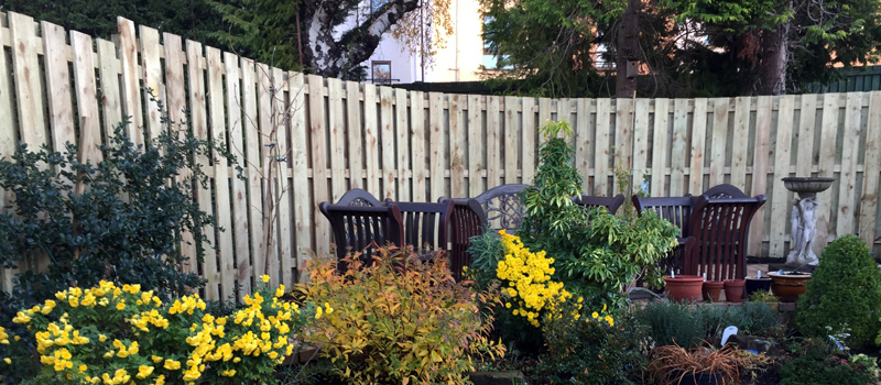 Hit and Miss Fence Edinburgh — Timber Garden Fencing, Joppa